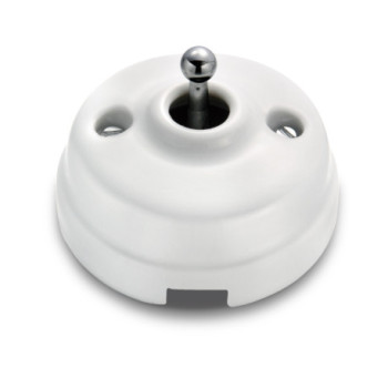 CRUZAMIENTO PORCELANA/CROMADO CON PASO DE CABLE