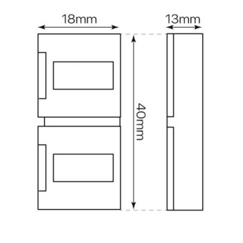CONECTOR INTERMEDIO DE 4 PINES para TIRAS LED 230V MONOCOLOR 12X4 directa a RED ITE5551250