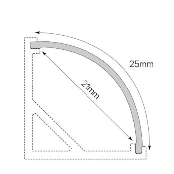 Difusor para perfil esquina ITE5550686
