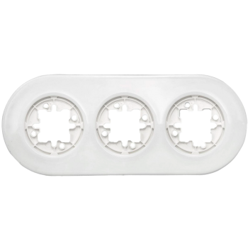 Marco Triple de Porcelana de Superficie Blanco Fontini DO