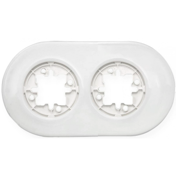 Marco Doble de Porcelana de Superficie Blanco Fontini DO