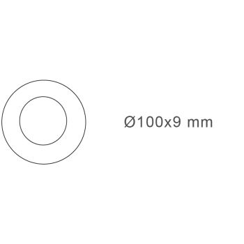 Marco Simple de Porcelana de Superficie Blanco Fontini DO