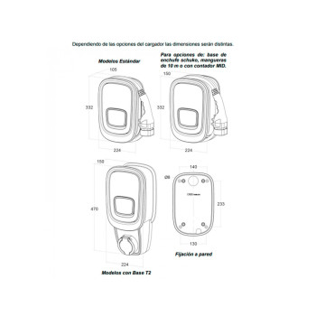CARGADOR VIARIS UNI monofasico 7,4 KW MANGUERA TIPO 2 5m + WIFI ORBOB94U220HA1