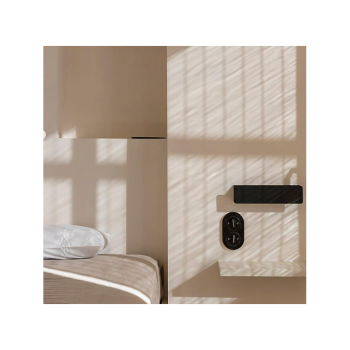 Marco Doble de Empotrar Porcelana Negra Fontini DO