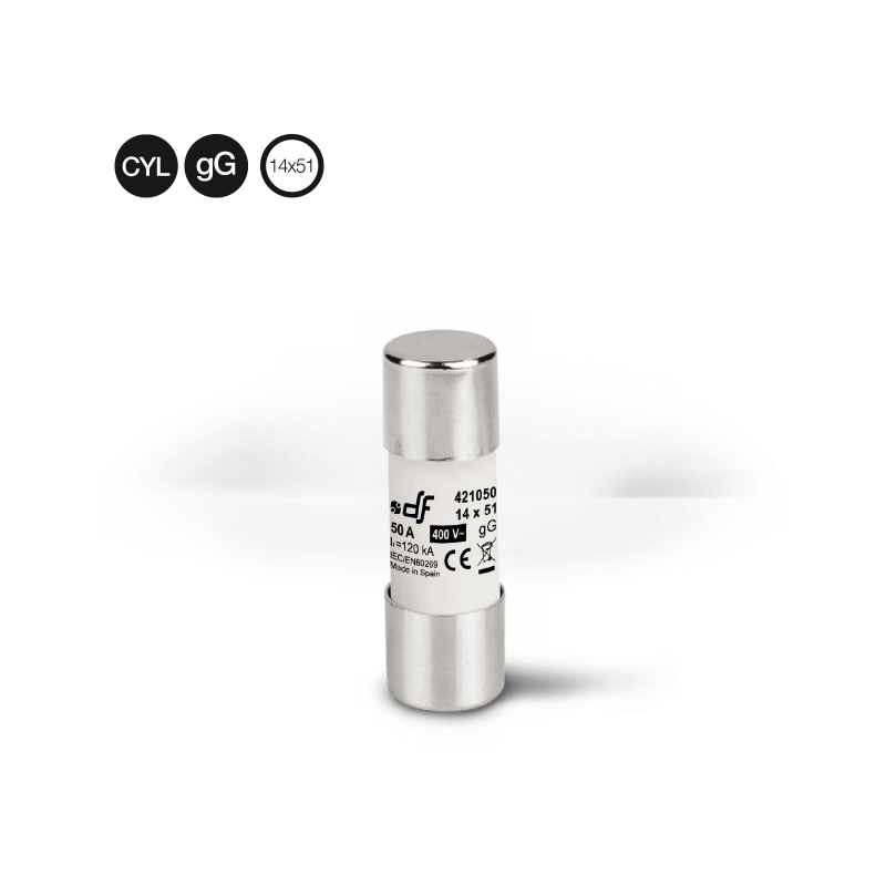 CARTUCHO FUSIBLE DE TALLA 14X51 40 AMPERIOS C4040 DF901100324