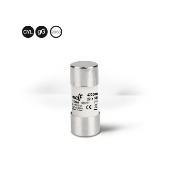 CARTUCHO FUSIBLE DE TALLA 22X58 50 AMPERIOS C8050 DF901100332