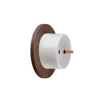 Marco Doble de Madera Haya Oscurecida de Superficie Blanco Fontini DO