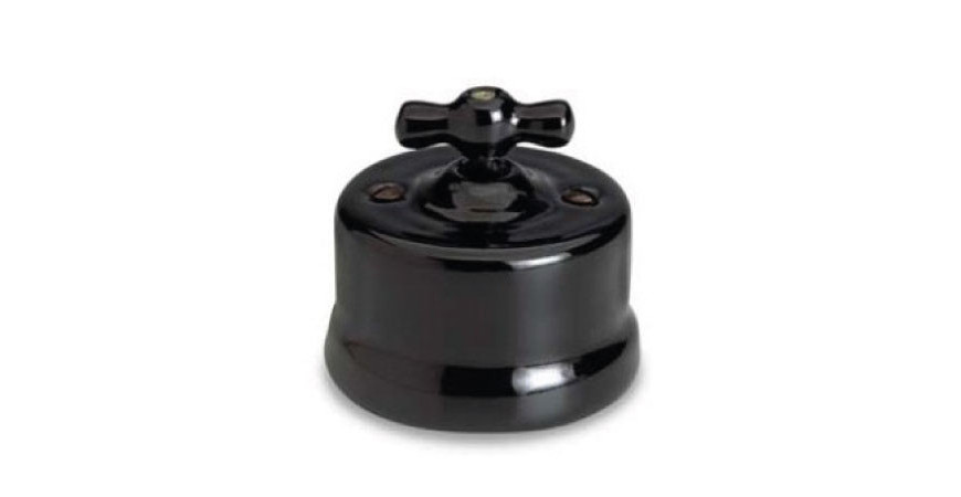 Interruptores de superficie, Porcelana Negra