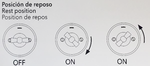 Pulsador rotativo regulador fontini garby